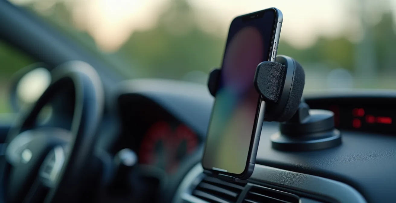 Installation d'un smartphone comme GPS dans un SUV de location