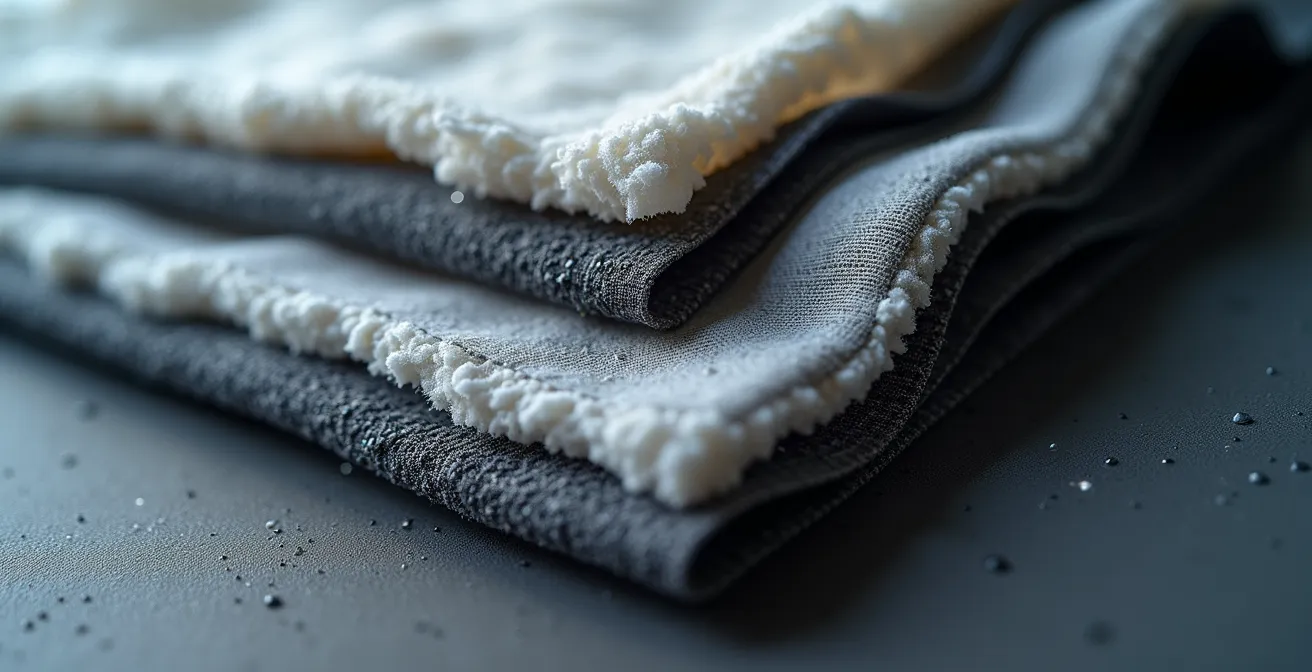 Démonstration visuelle du système de trois couches de vêtements techniques pour l'hiver